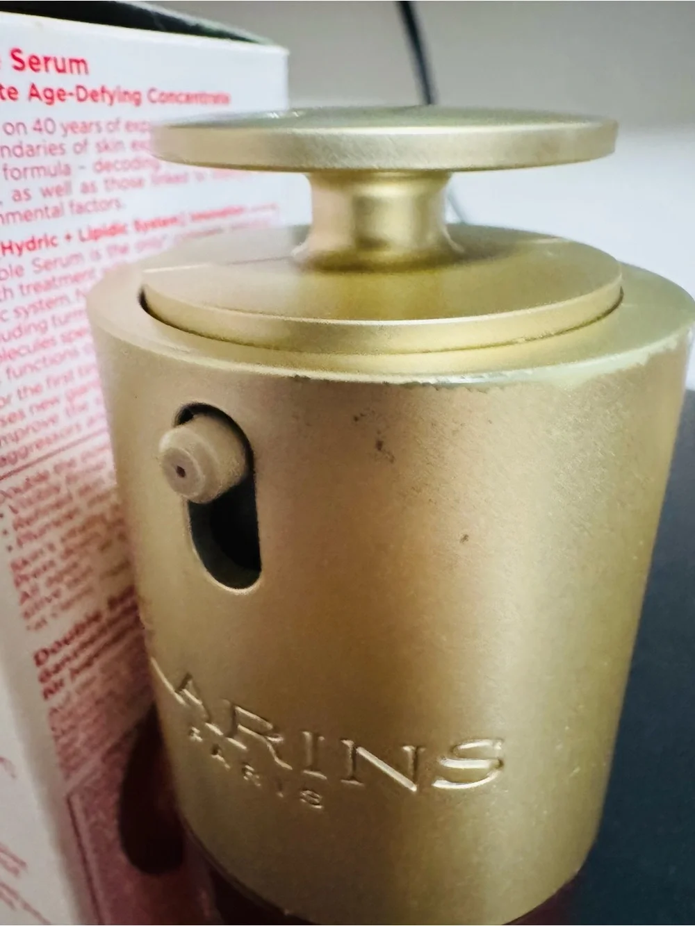 Clarins Double Serum in Gold and Brown Bottle